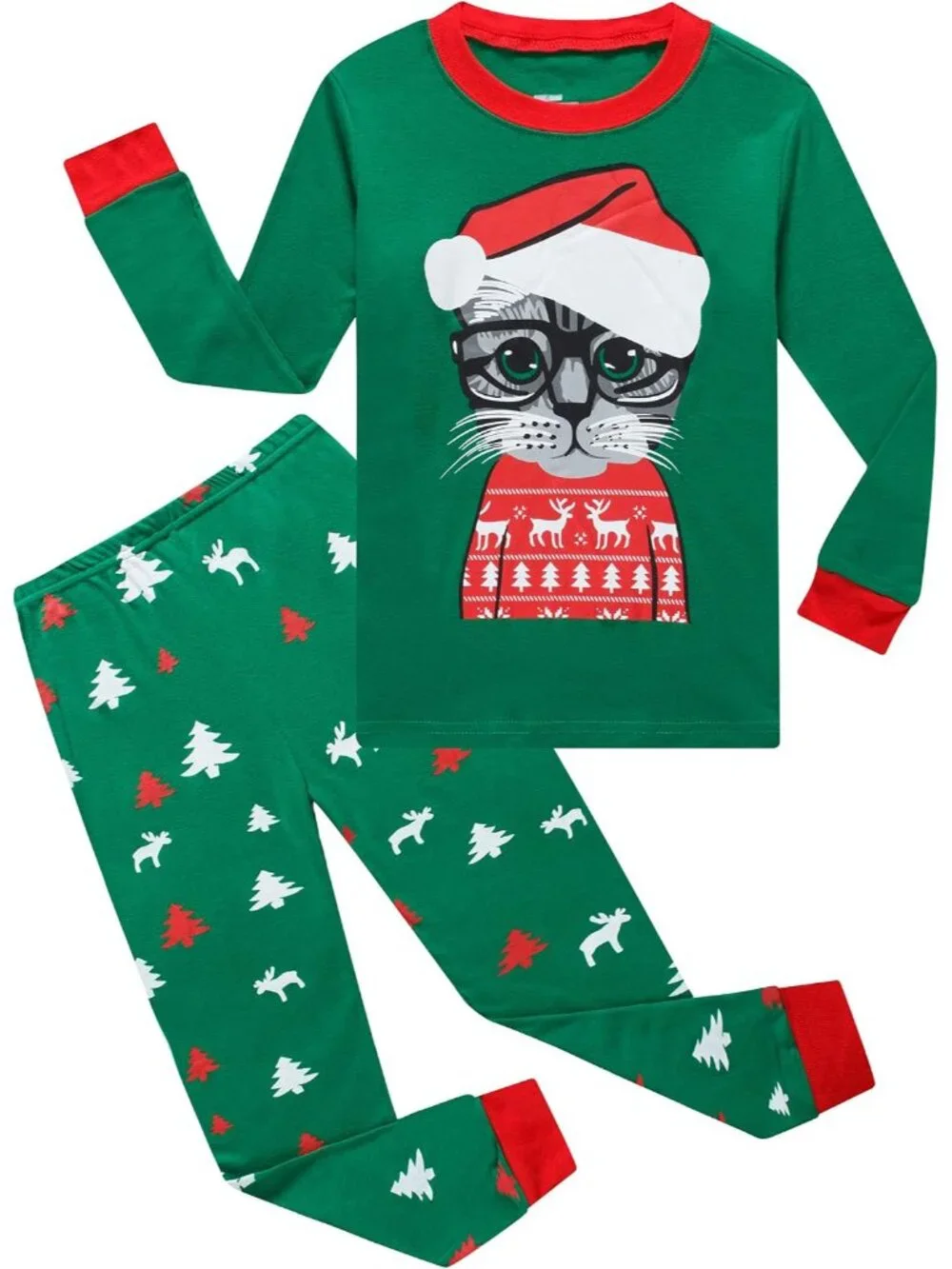 Kids & Toddler Girls Boys Pajamas 2 Piece Pjs Set 100% Cotton Sleepwear